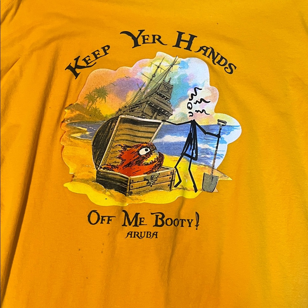 Pirana Joe Yellow Long Sleeve Tee - Picture 4 of 4